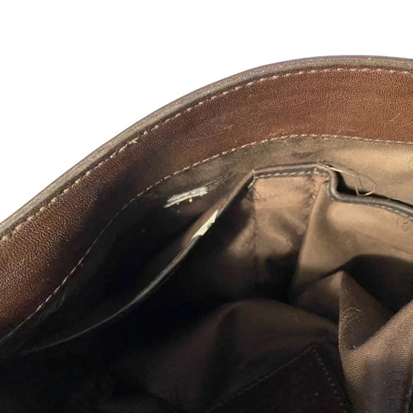 Vintage Coach Monterey Brown Leather Bag - Soft Flap 9829 - Picture 11 of 16
